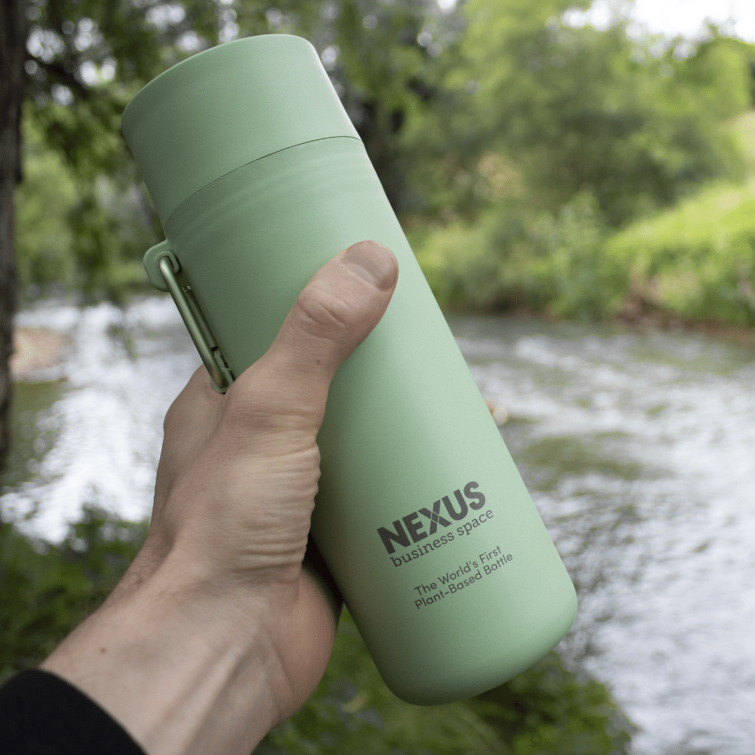 reusable water bottle eco co-branding sustainable bottle corporate branding