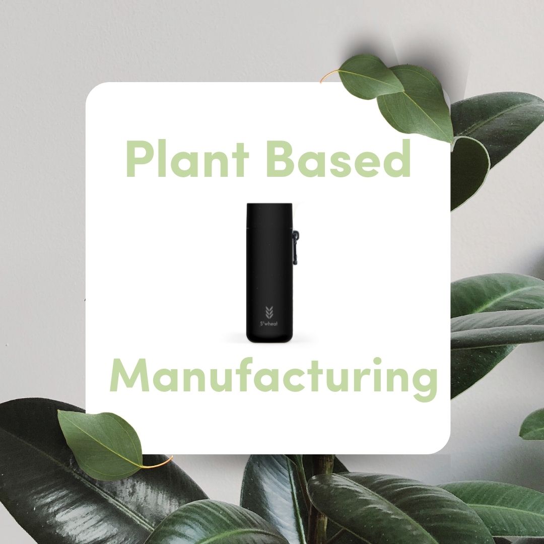 plant-based manufacturing sustainable eco reusable water bottles insulated bamboo S’wheat bottle