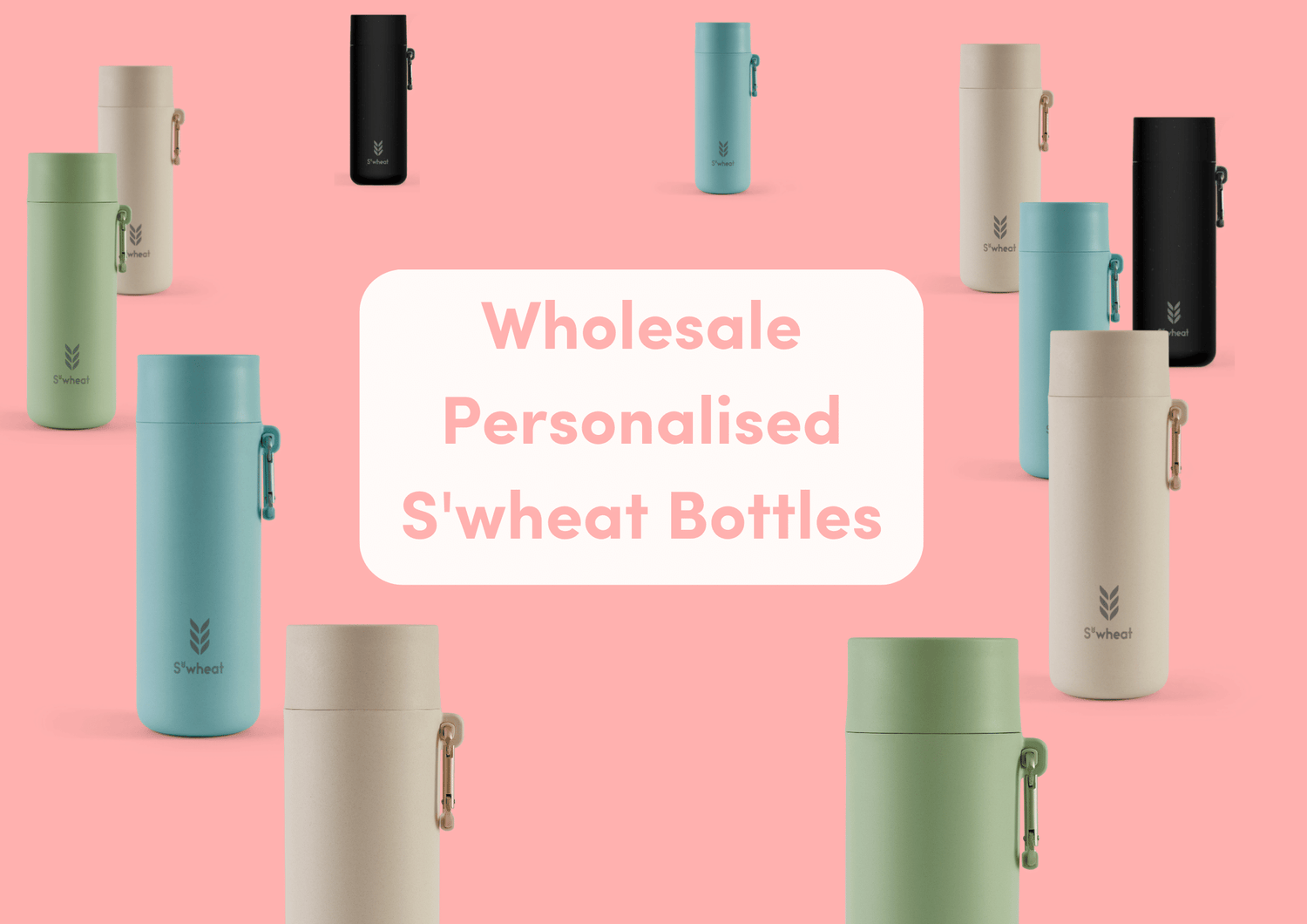 branded wholesale personalised reusable water bottles eco co-brand